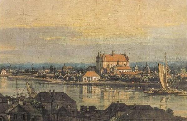 Bernardo Bellotto View of Praga with Bernardine church Spain oil painting art